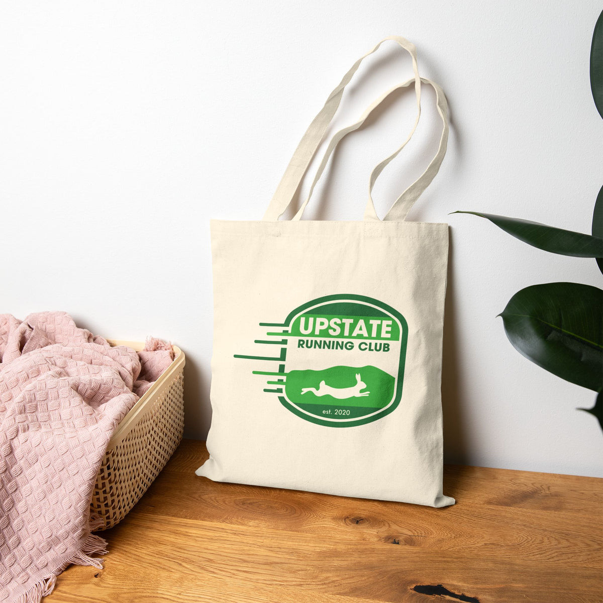 Upstate Running Club Badge Canvas Tote