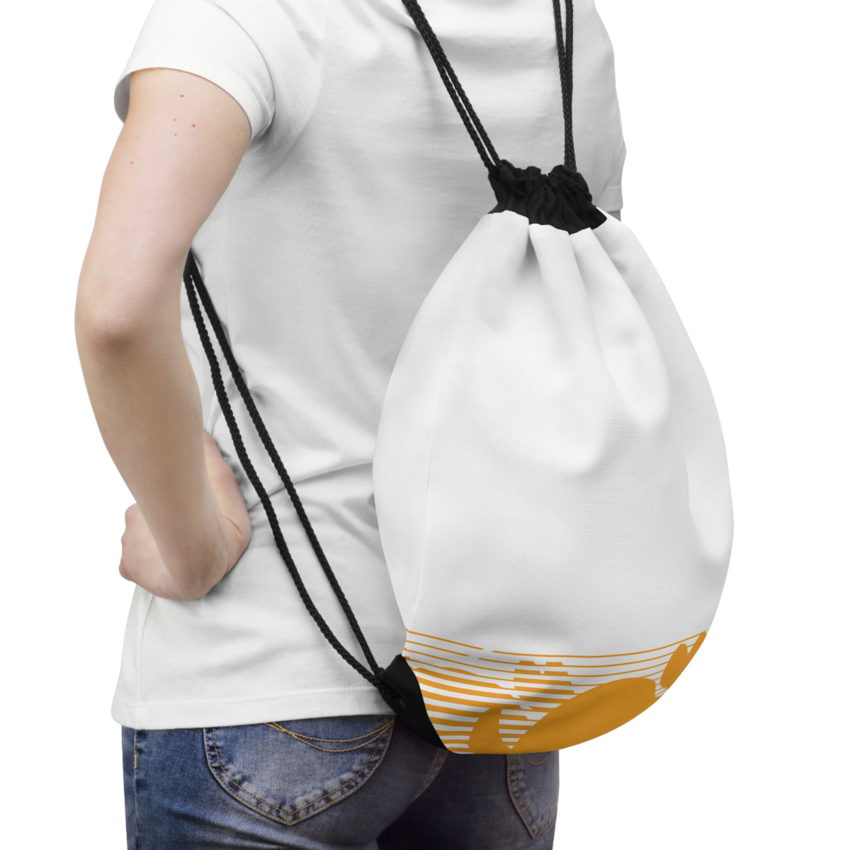 Upstate Running Club Hare Drawstring Bag